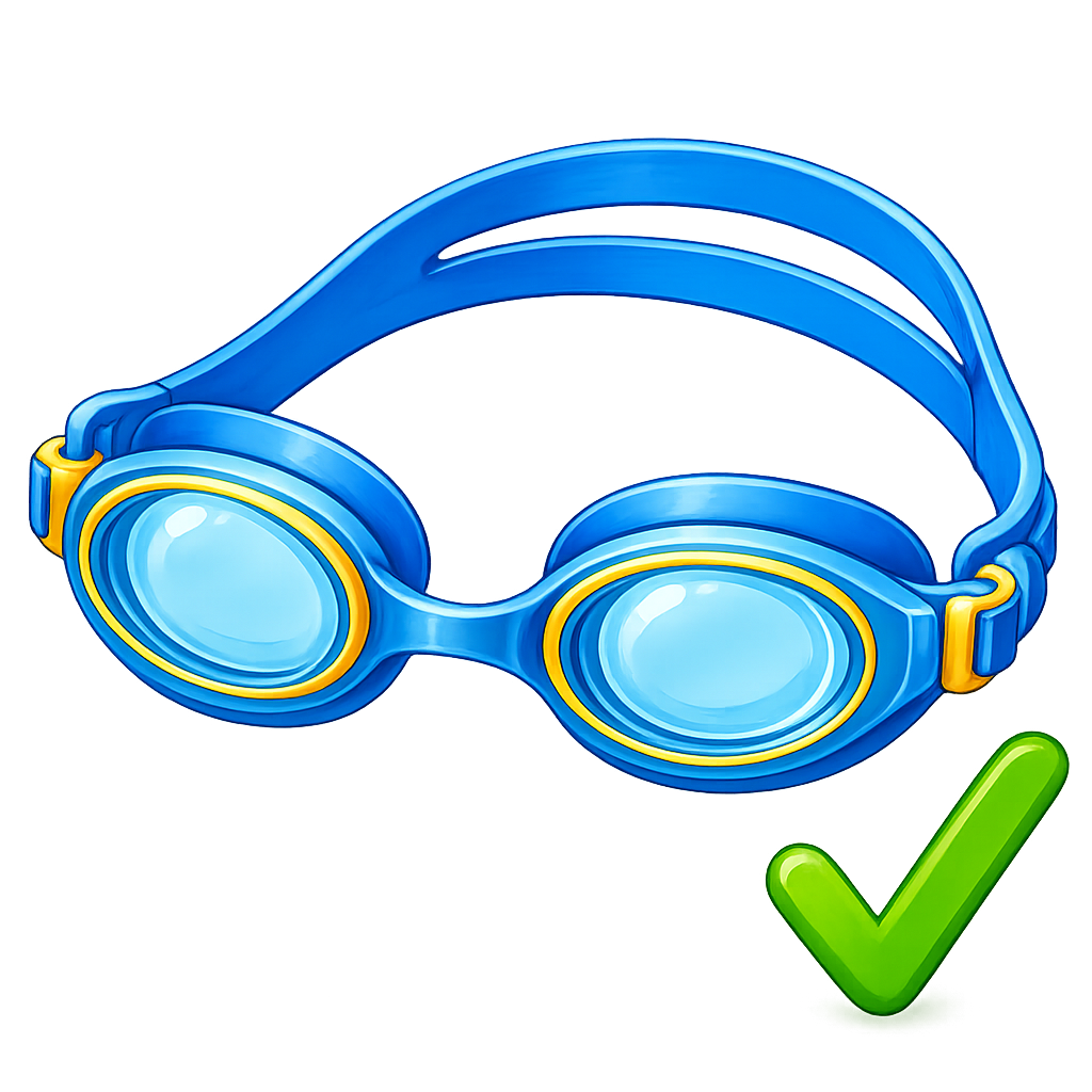 Recommended Goggles: Good quality, one-piece goggles
